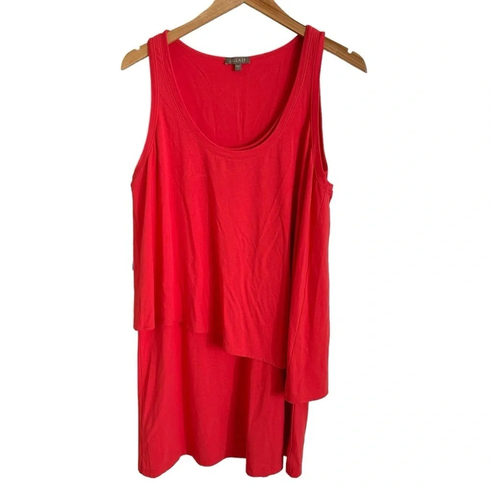 Lilla P Red Layered Mini Dress
